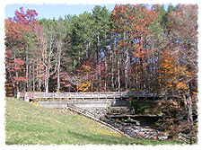 Trail 6 at the Strahl Lake dam